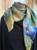 "Perspectives of Nature #8A" silk scarf, 90x90 cm