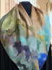 "Perspectives of Nature #8A" silk scarf, 90x90 cm