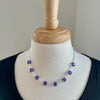 “Lumiere” Tanzanite Crystal Cube and Silver Necklace by SJ Mack Design