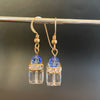 “Etoile” Clear + Sapphire Earrings by SJ Mack Design