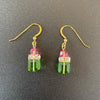 “Etoile” Peridot + Rose Earrings by SJ Mack Design