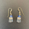 “Etoile” Clear + Sapphire Earrings by SJ Mack Design