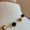 “Alumina” Black + Tan Aluminum Necklace by SJ Mack Design