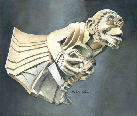 Marina Ahun's "Literate Ape" giclee print