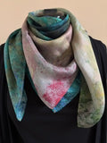 "Our Jewel" silk scarf, 90x90 cm