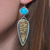 Picture Jasper and Turquoise Earrings by Beth Ann Designs
