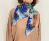 "Perspectives of Nature #7A" silk scarf, 90x90 cm