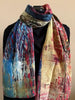 "The City" silk scarf, 50x180 cm