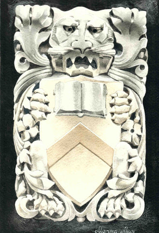 Marina Ahun's "Tiger on Dickinson Hall" giclee print