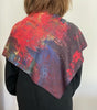 "The City" silk scarf, 90x90 cm