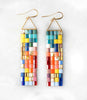 Sunset Long Tila Earrings by Loominous Design