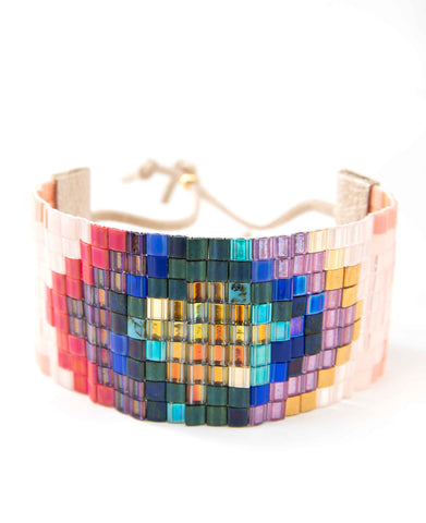 Kaleidoscope Tila Cuff 2 by Loominous Design