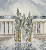 Marina Ahun's "The Fountain of Freedom" Watercolor Fine Art Print