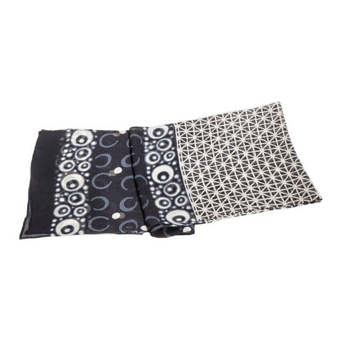 Silk Charmeuse Solo #72 Black Ivory Gray