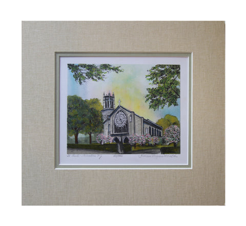 "St. Paul's Church - Princeton, NJ" Print - Cranbury Station Gallery