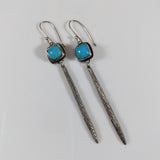 Turquoise and Cuttlefish Casting Earrings by Beth Ann Designs