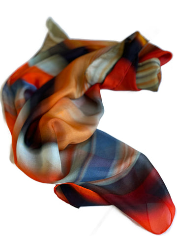 Long Silk Chiffon Scarf by Robin Resch