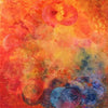 "Effervescence" silk scarf, 90x90 cm