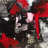 "Fractured" silk scarf, 90x90 cm