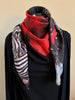 "Fractured" silk scarf, 90x90 cm