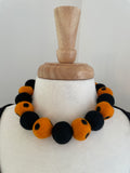 SJ Mack Design Large Black Polka Dot Necklace