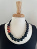 SJ Mack Design Carved Black Wooden Beads and Polymer Clay