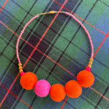 Boho Wool - "Don't Hold Back" necklace by SJ Mack Design