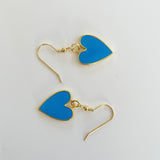 Coeur Bleu Earrings by SJ Mack Design