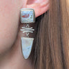 Imperial Jasper and Silver Branches Earrings by Beth Ann Designs