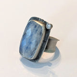 Moonstone and Cubic Zirconia Ring by Beth Ann Designs