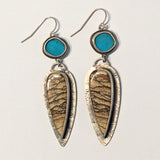 Picture Jasper and Turquoise Earrings by Beth Ann Designs