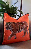 Hamilton Tiger Velvet Pillow