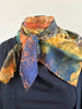 "Perspectives of Nature #6A" silk scarf, 90x90 cm