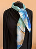 "Perspectives of Nature #7A" silk scarf, 90x90 cm