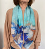 "Perspectives of Nature #7A" silk scarf, 90x90 cm