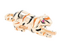 Hamilton Jewelers Palmer Square Enamel Tiger 14K Gold Charm