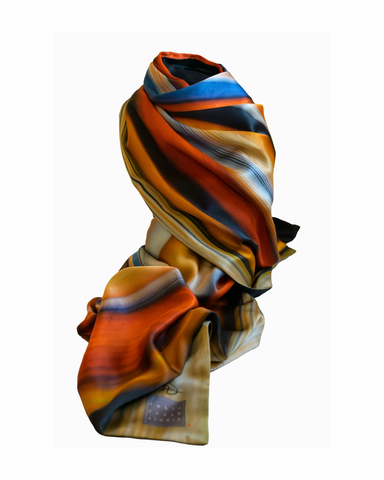 "Sis Boom Ah!" silk-cashmere stole