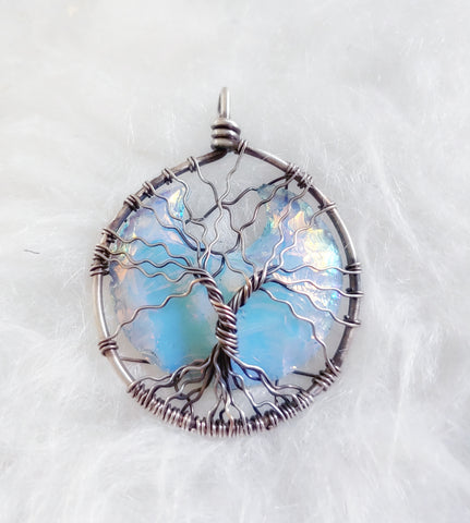 Blue Moon Tree of Life Pendant