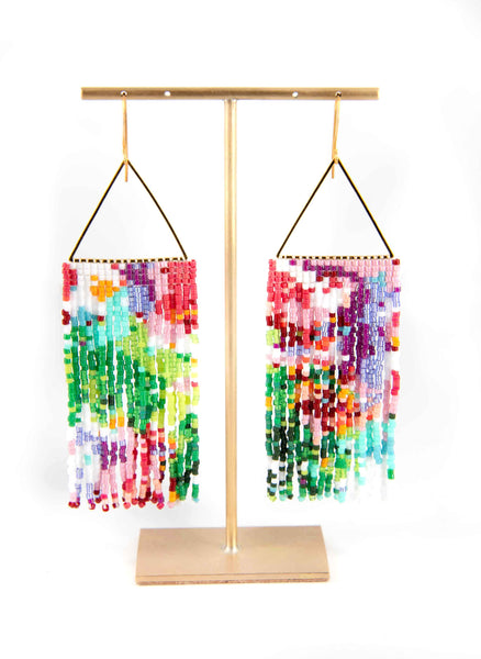 Hanging Rainbow Beads Abstract