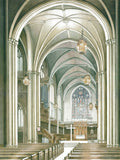 Marina Ahun's "Princeton University Chapel Interior" Watercolor Fine Print