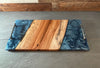 Hickory and Blue Serving Board by Rustic Mountain Chic