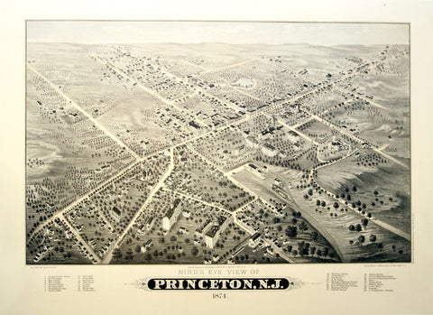 Map of Princeton Circa 1874