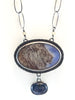 Lion and Kyanite Necklace by Beth Ann Designs