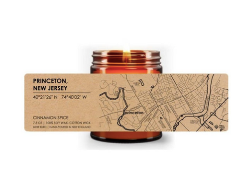 Princeton Town Map Candle by Hamilton Jewelers