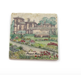 Art Museum's Prospect House Watercolor Marble Coaster