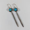 Turquoise and Cuttlefish Casting Earrings by Beth Ann Designs