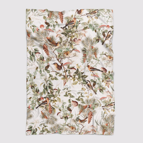 Woodland Bird Minky Soft Blanket by Stay Wild Co