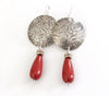 Red Jasper Gemstone Earrings by Silver and Earth Jewelry