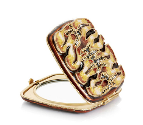 Tiger Jeweled Compact